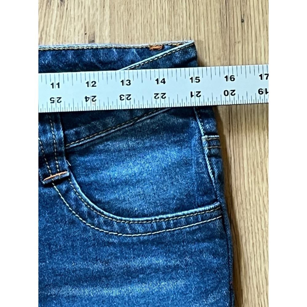 Unionbay Straight Leg Jeans Juniors 9 Y2K Floral Embroidered Mid Rise Stretch - Picture 9 of 11
